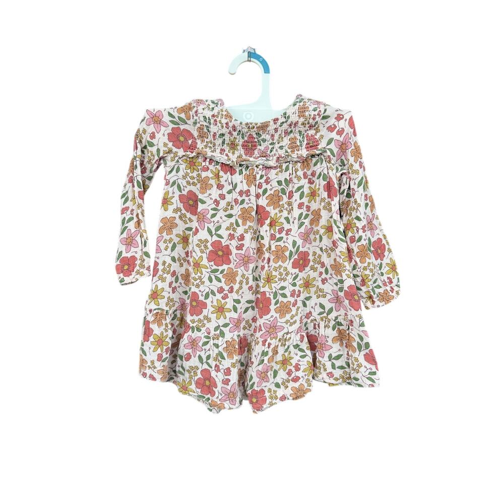 Tullabee 100% Organic Cotton Muslin Floral Dress - Size 2T